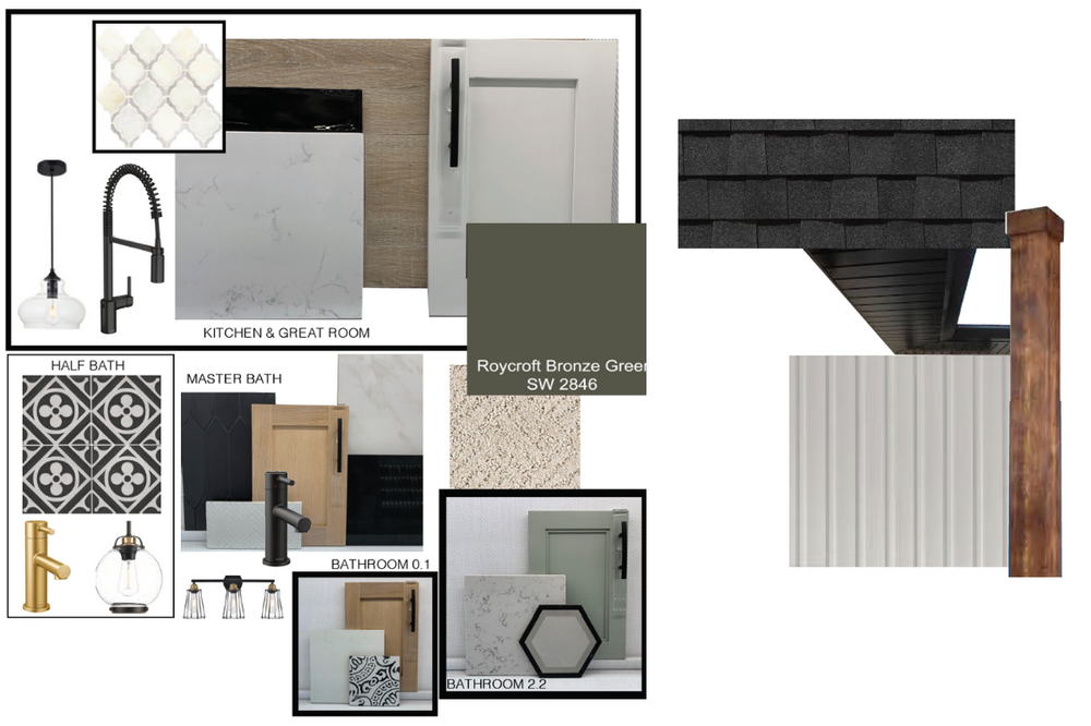 design, design flatlay, design selections, model home, model home selections, blog post