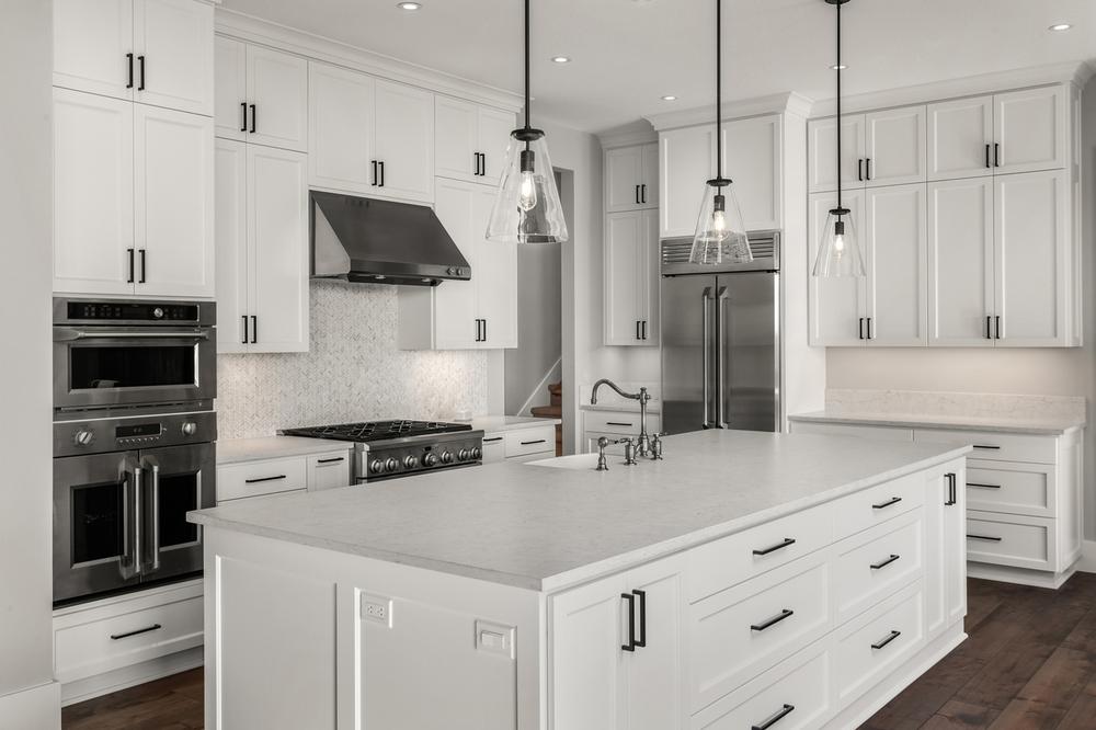 Building Your Dream Kitchen, Kitchen Hardware With White Cabinets And Stainless Appliances
