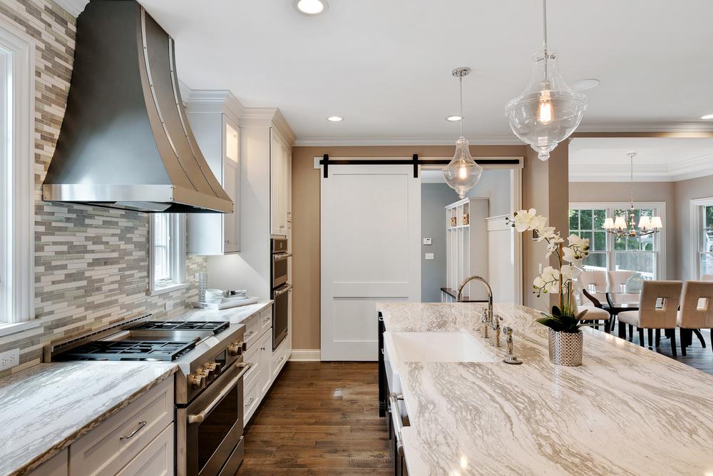 New kitchen build with granite countertops