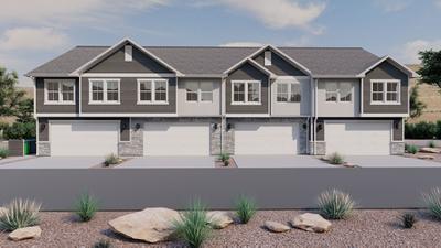 Cottage Elevation - Rear View. New Home in St. George, UT