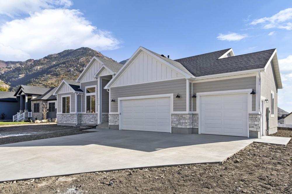 Exteriors. Photos as of 10-20-2022. New Home in North Ogden, UT