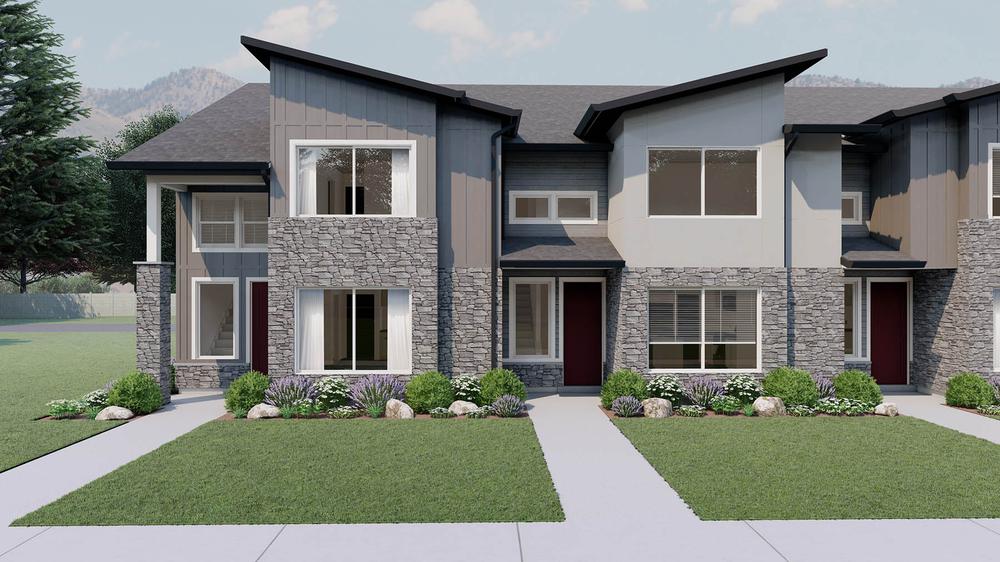 Front - Interior & Exterior Units. 3br New Home in Providence, UT