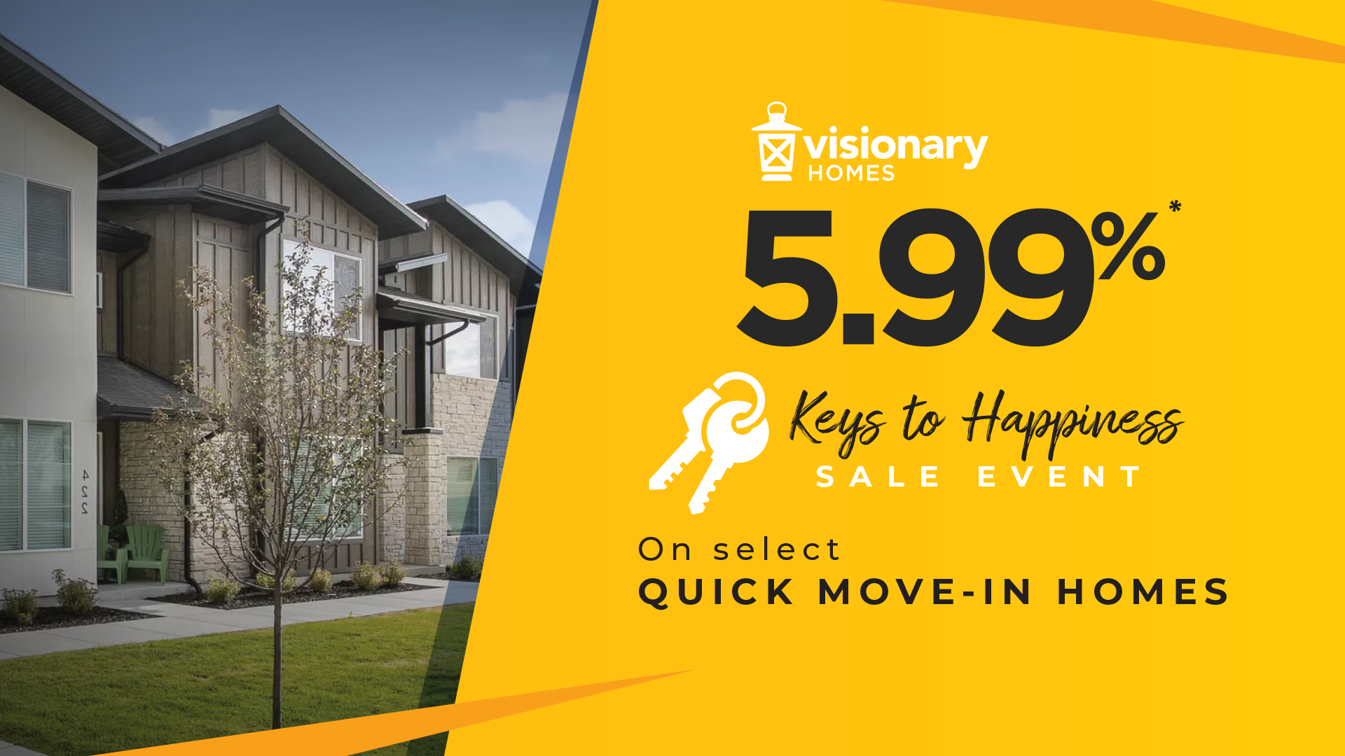 Visionary Homes in Utah Rates as low as 5.99% on Quick Move-In Homes!