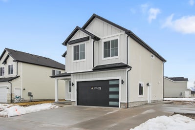 Front Elevation: 02/20/2024. 4br New Home in Nibley, UT
