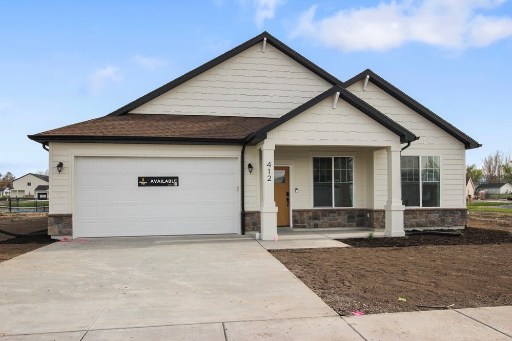 Front Elevation: 04.18.2024. 412 West 3025 South, Nibley, UT