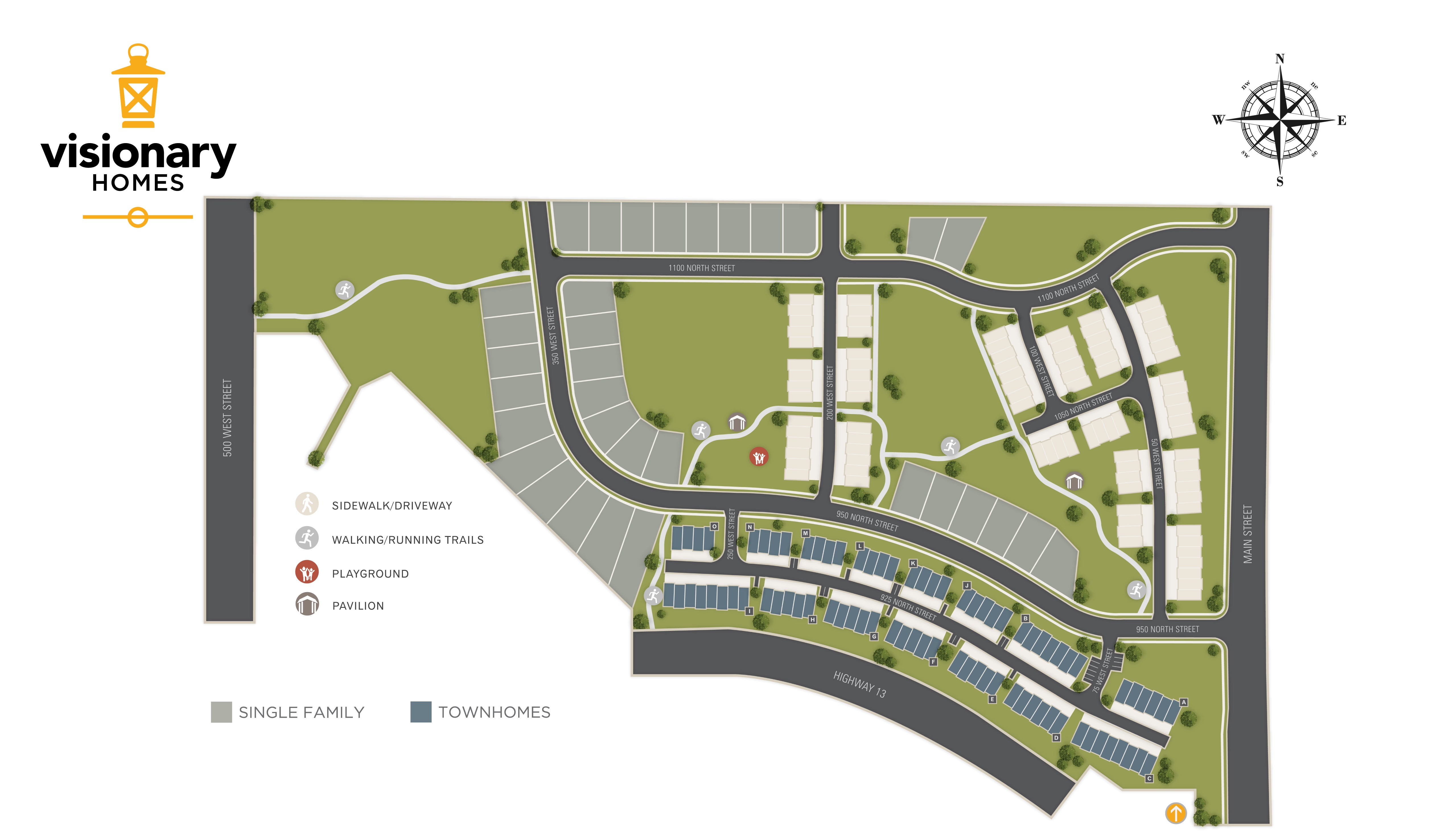 Brigham City, UT North Point - Brigham City (Townhomes) New Homes from Visionary Homes